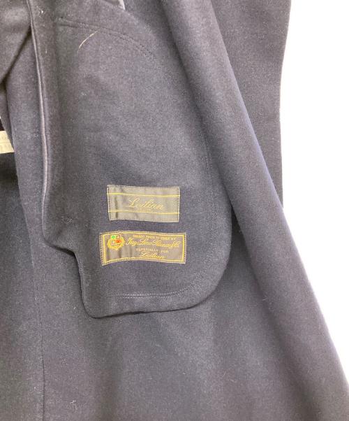 Leilian（レリアン）LEILIAN (レリアン) Loro Piana ノーカラーウールコート ネイビー サイズ:9の古着・服飾アイテム