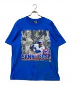 sport oneスポーツワン）の古着「古着 MLB Sammy SosaプリントTシャツ」｜ブルー
