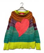 Vivienne Westwood RED LABELヴィヴィアンウエストウッドレッドレーベル）の古着「ビッグハートプリントニット」｜マルチカラー