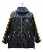 LEMONEDレモネード）の古着「ナイロンサイドラインパーカー」｜ブラック×グレー