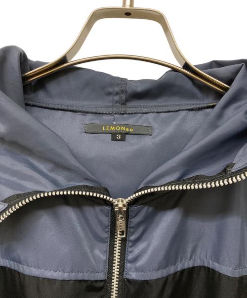 LEMONED（レモネード）LEMONeD (レモネード) ナイロンサイドラインパーカー ブラック×グレー サイズ:3の古着・服飾アイテム