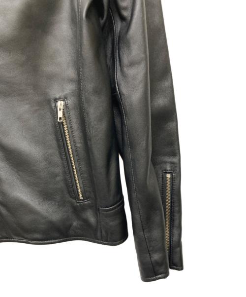 URBAN RESEARCH（アーバンリサーチ）URBAN RESEARCH (アーバンリサーチ) シープスキンレザーシングルライダースジャケット ブラック サイズ:38の古着・服飾アイテム