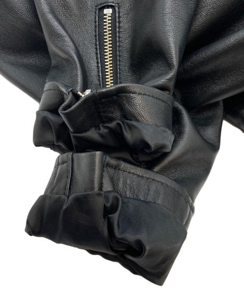 URBAN RESEARCH（アーバンリサーチ）URBAN RESEARCH (アーバンリサーチ) シープスキンレザーシングルライダースジャケット ブラック サイズ:38の古着・服飾アイテム