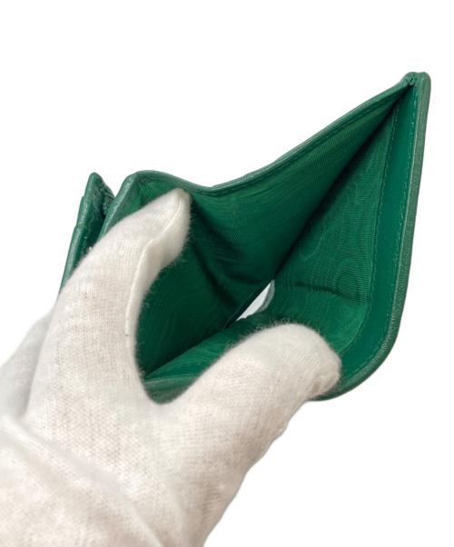 GUCCI（グッチ）GUCCI (グッチ) GGマーモントレザーコンパクトウォレット グリーンの古着・服飾アイテム