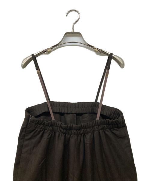 6(ROKU) BEAUTY&YOUTH（ロク ビューティーアンドユース）6(ROKU) BEAUTY&YOUTH (ロク ビューティーアンドユース) コットン ベアトップ オールインワン ブラウン サイズ:38の古着・服飾アイテム