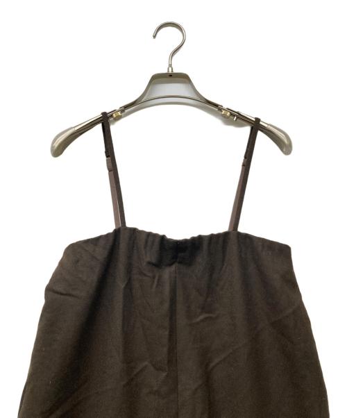 6(ROKU) BEAUTY&YOUTH（ロク ビューティーアンドユース）6(ROKU) BEAUTY&YOUTH (ロク ビューティーアンドユース) コットン ベアトップ オールインワン ブラウン サイズ:38の古着・服飾アイテム