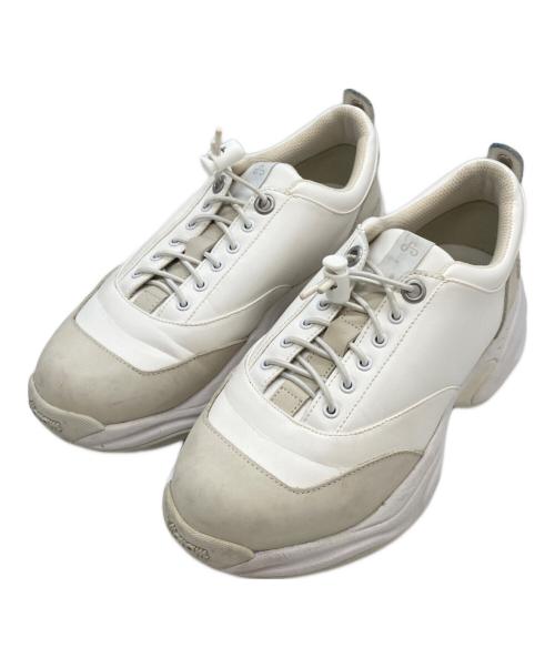 OAO（オーエーオー）OAO (オーエーオー) AUSH 厚底スニーカー ホワイト サイズ:26cmの古着・服飾アイテム