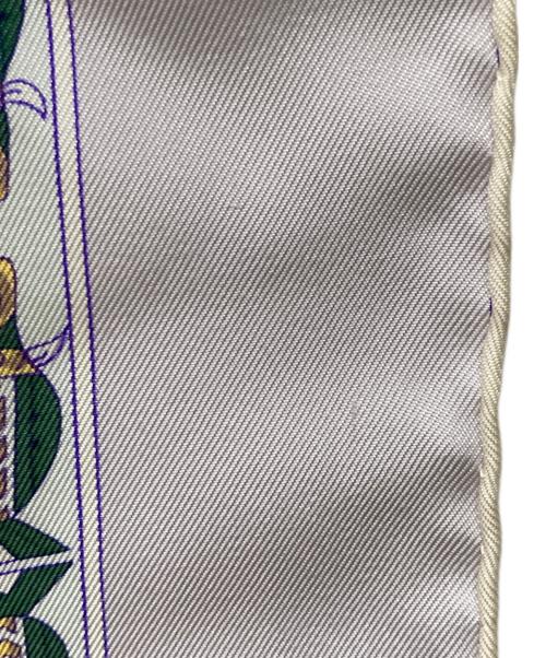 HERMES（エルメス）HERMES (エルメス) カレ90 大西洋の出会い ライトピンクの古着・服飾アイテム