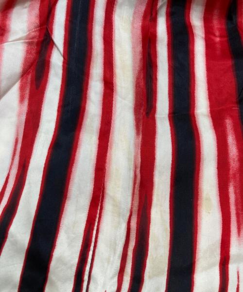 Jean Paul Gaultier FEMME（ジャンポールゴルチエ フェム）Jean Paul Gaultier FEMME (ジャンポールゴルチエ フェム) ヴィンテージサテンストライプパンツ レッド×ブラック サイズ:size40の古着・服飾アイテム