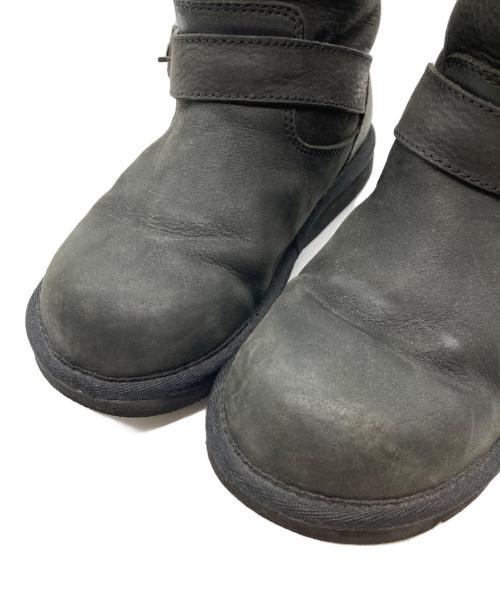 UGG（アグ）UGG (アグ) レザーロングブーツ ブラック サイズ:23の古着・服飾アイテム
