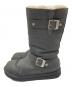 UGG (アグ) レザーロングブーツ ブラック サイズ:23：6000円