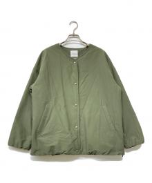 kurashi&trips publishing（クラシアンドトリップス パブリッシング）の古着「ショート丈中綿入りコート」｜グリーン