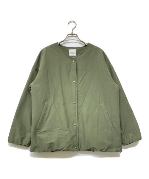 kurashi&trips publishing（クラシアンドトリップス パブリッシング）kurashi&trips publishing (クラシアンドトリップス パブリッシング) ショート丈中綿入りコート グリーン サイズ:不明の古着・服飾アイテム