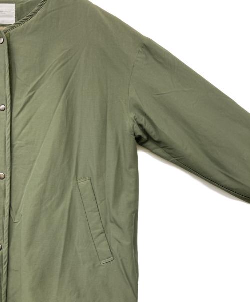kurashi&trips publishing（クラシアンドトリップス パブリッシング）kurashi&trips publishing (クラシアンドトリップス パブリッシング) ショート丈中綿入りコート グリーン サイズ:不明の古着・服飾アイテム