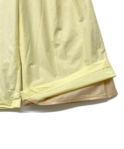 ETRE TOKYO（エトレトウキョウ）ETRE TOKYO (エトレトウキョウ) リラクシータックワイドパンツ イエロー サイズ:M  未使用品の古着・服飾アイテム