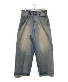 WHITELAND（ホワイトランド）の古着「24AW Drity Wide Denim Pants」｜インディゴ