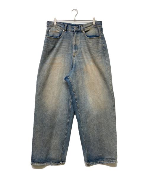 WHITELAND（ホワイトランド）WHITELAND (ホワイトランド) 24AW Drity Wide Denim Pants インディゴ サイズ:Fの古着・服飾アイテム