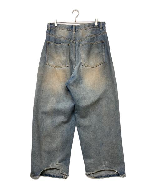 WHITELAND（ホワイトランド）WHITELAND (ホワイトランド) 24AW Drity Wide Denim Pants インディゴ サイズ:Fの古着・服飾アイテム