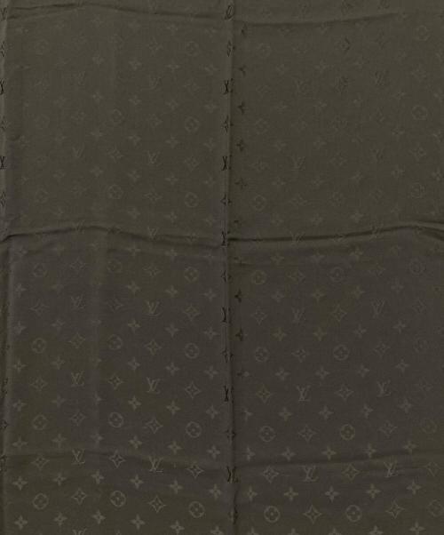 LOUIS VUITTON（ルイ ヴィトン）LOUIS VUITTON (ルイ ヴィトン) モノグラムシルクスカーフ ブラックの古着・服飾アイテム