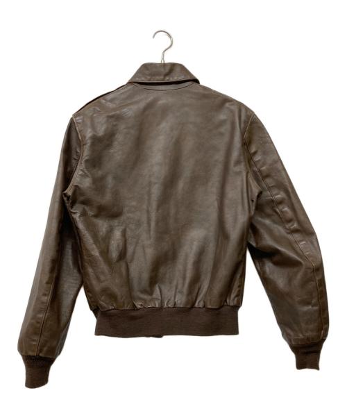 Willis&Geiger（ウィルスガイガー）Willis&Geiger (ウィルスガイガー) USA製ヴィンテージA-2フライトジャケット ブラウン サイズ:36の古着・服飾アイテム