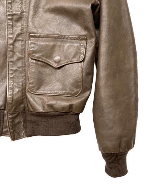 Willis&Geiger（ウィルスガイガー）Willis&Geiger (ウィルスガイガー) USA製ヴィンテージA-2フライトジャケット ブラウン サイズ:36の古着・服飾アイテム