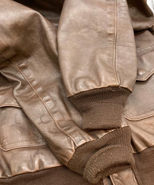 Willis&Geiger（ウィルスガイガー）Willis&Geiger (ウィルスガイガー) USA製ヴィンテージA-2フライトジャケット ブラウン サイズ:36の古着・服飾アイテム