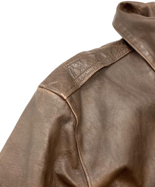 Willis&Geiger（ウィルスガイガー）Willis&Geiger (ウィルスガイガー) USA製ヴィンテージA-2フライトジャケット ブラウン サイズ:36の古着・服飾アイテム