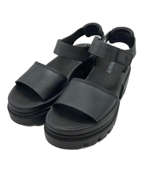 Timberland（ティンバーランド）Timberland (ティンバーランド) チャンキーヒール厚底サンダル ブラック サイズ:24.5㎝の古着・服飾アイテム