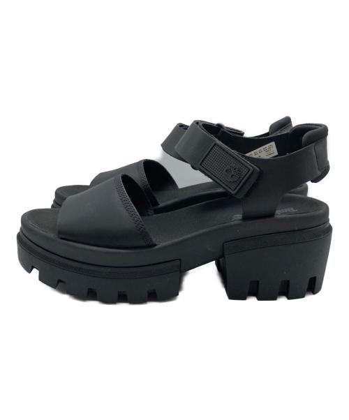 Timberland（ティンバーランド）Timberland (ティンバーランド) チャンキーヒール厚底サンダル ブラック サイズ:24.5㎝の古着・服飾アイテム