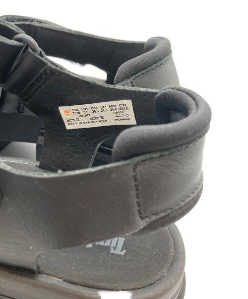 Timberland（ティンバーランド）Timberland (ティンバーランド) チャンキーヒール厚底サンダル ブラック サイズ:24.5㎝の古着・服飾アイテム