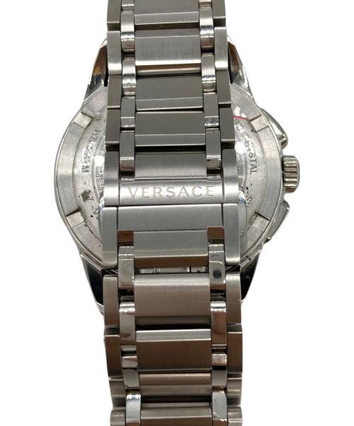 VERSACE（ヴェルサーチェ）VERSACE (ヴェルサーチェ) メデューサ クロノグラフウォッチ ブラックの古着・服飾アイテム