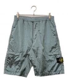 STONE ISLAND（ストーンアイランド）の古着「22SS ガーメントダイナイロンメタルシャーリングショーツ」｜スカイブルー
