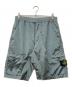 STONE ISLAND（ストーンアイランド）の古着「22SS ガーメントダイナイロンメタルシャーリングショーツ」｜スカイブルー