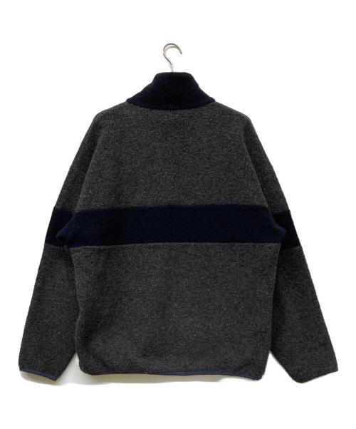 son of the cheese（（サノバチーズ））son of the cheese (（サノバチーズ）) 18AW FLEECE ZIP グレー×ネイビー サイズ:XLの古着・服飾アイテム