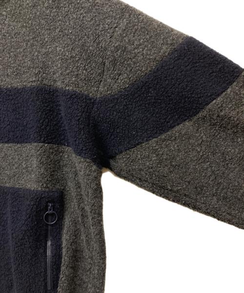 son of the cheese（（サノバチーズ））son of the cheese (（サノバチーズ）) 18AW FLEECE ZIP グレー×ネイビー サイズ:XLの古着・服飾アイテム