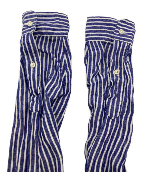 POLO RALPH LAUREN（ポロ・ラルフローレン）POLO RALPH LAUREN (ポロ・ラルフローレン) QRタグ BD PPC SPT-LONG SLEEVE-SPORT SHIRT ブルー×ホワイト サイズ:Sの古着・服飾アイテム