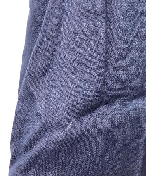 POLO RALPH LAUREN（ポロ・ラルフローレン）POLO RALPH LAUREN (ポロ・ラルフローレン) QRタグ CLASSIC FIT LINEN SHIRT/クラシックフィットリネンシャツ ネイビー サイズ:XXLの古着・服飾アイテム