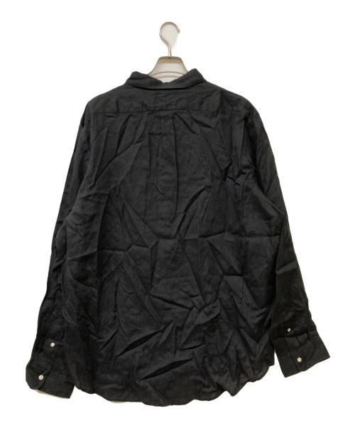 POLO RALPH LAUREN（ポロ・ラルフローレン）POLO RALPH LAUREN (ポロ・ラルフローレン) QRタグ CLASSIC FIT LINEN SHIRT/クラシックフィットリネンシャツ ブラック サイズ:XXLの古着・服飾アイテム