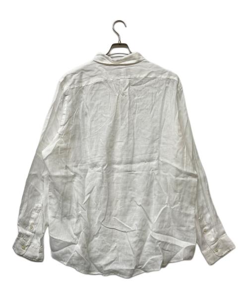 POLO RALPH LAUREN（ポロ・ラルフローレン）POLO RALPH LAUREN (ポロ・ラルフローレン) QRタグ CLASSIC FIT LINEN SHIRT/クラシックフィットリネンシャツ ホワイト サイズ:XXLの古着・服飾アイテム