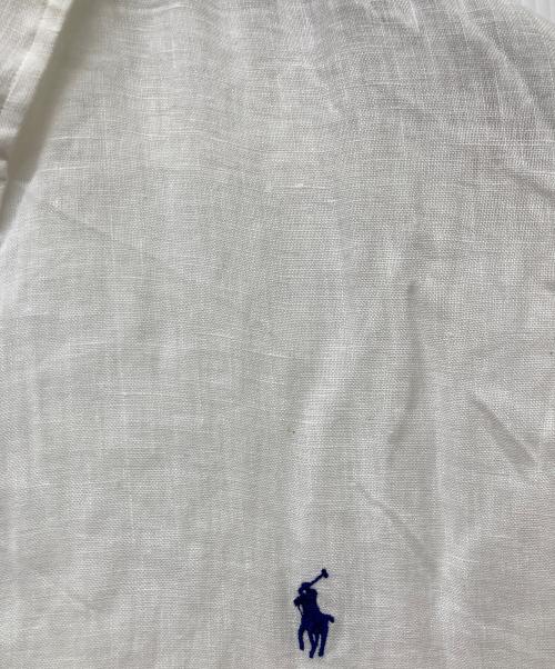 POLO RALPH LAUREN（ポロ・ラルフローレン）POLO RALPH LAUREN (ポロ・ラルフローレン) QRタグ CLASSIC FIT LINEN SHIRT/クラシックフィットリネンシャツ ホワイト サイズ:XXLの古着・服飾アイテム