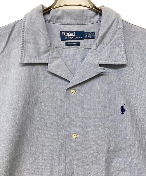 POLO RALPH LAUREN（ポロ・ラルフローレン）POLO RALPH LAUREN (ポロ・ラルフローレン) QRタグ THE BIG SHIRT ブルー サイズ:XXLの古着・服飾アイテム