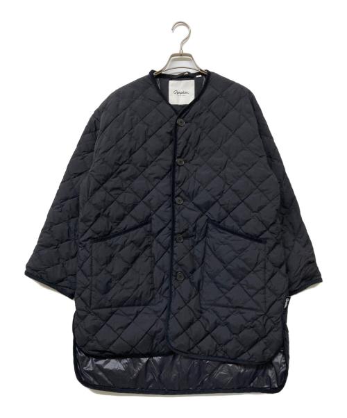 Gymphlex（ジムフレックス）Gymphlex (ジムフレックス) QUILT DOWN COLLARLESS COAT ブラック サイズ:12の古着・服飾アイテム