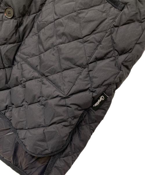 Gymphlex（ジムフレックス）Gymphlex (ジムフレックス) QUILT DOWN COLLARLESS COAT ブラック サイズ:12の古着・服飾アイテム