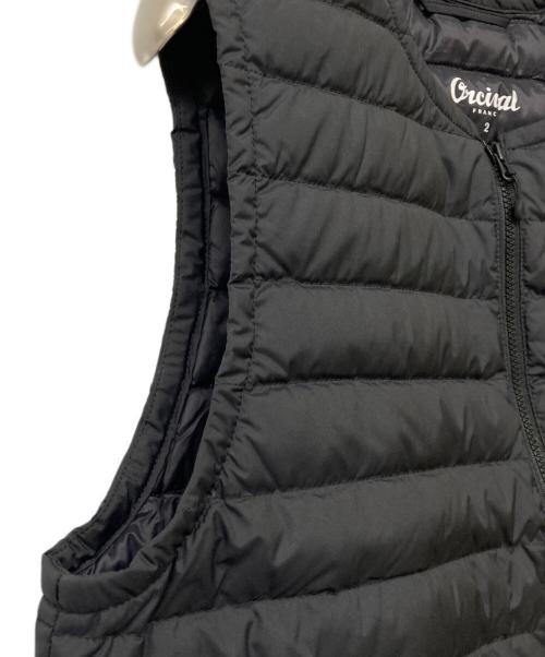 ORCIVAL（オーシバル）ORCIVAL (オーシバル) キルティングライトダウンベスト ブラック サイズ:2の古着・服飾アイテム