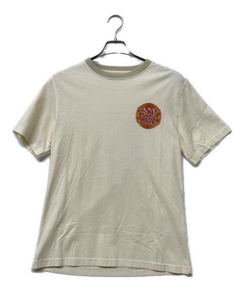 nicholas daley（ニコラス デイリー）nicholas daley (ニコラス デイリー) BLUE QUILTプリントTシャツ ベージュ サイズ:SIZE XSの古着・服飾アイテム