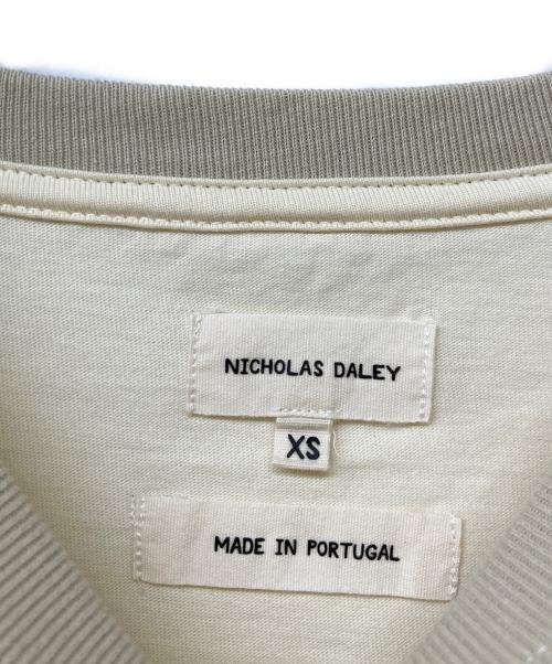 nicholas daley（ニコラス デイリー）nicholas daley (ニコラス デイリー) BLUE QUILTプリントTシャツ ベージュ サイズ:SIZE XSの古着・服飾アイテム