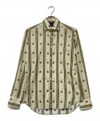 Baguttaバグッタ）の古着「レギュラーカラー総柄シャツ」｜ベージュ