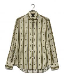 Bagutta（バグッタ）の古着「レギュラーカラー総柄シャツ」｜ベージュ