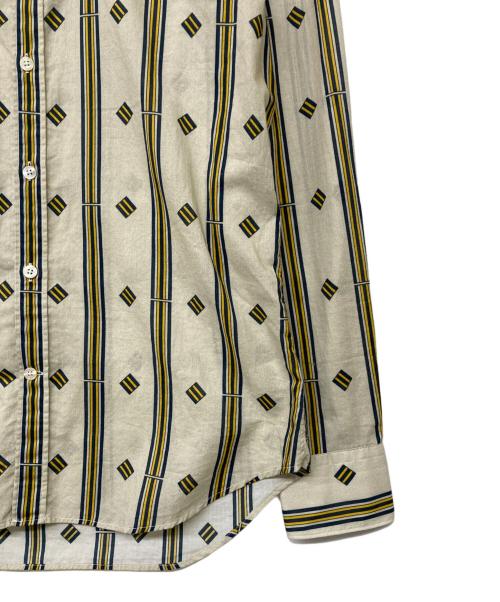 Bagutta（バグッタ）BAGUTTA (バグッタ) レギュラーカラー総柄シャツ ベージュ サイズ:Sの古着・服飾アイテム