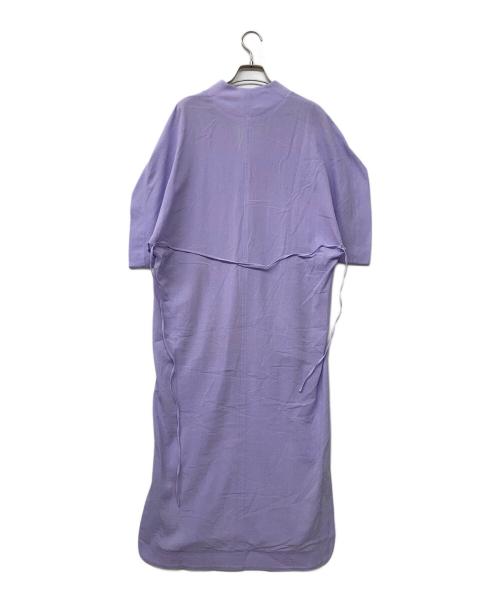 Mame Kurogouchi（マメクロゴウチ）mame kurogouchi (マメクロゴウチ) Crepe Deep V-Neck Dress/クリープディープブイネックドレス ラベンダー サイズ:1の古着・服飾アイテム